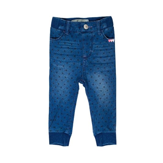 Calça Jeans Knit Jogger Coração Infantil - Levi's
