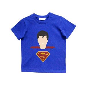 Camiseta Manga Curta Azul Super Homen Dc Kids Infantil - Tyrol