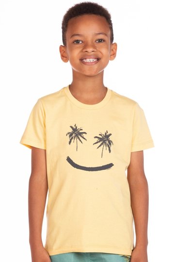 Camiseta Amarela Smile Infantil