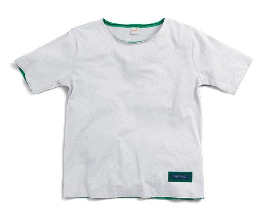 Camiseta Manga Curta Branca Escute um Som Infantil - Green