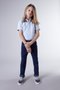 Camisa Manga Curta Oxford Azul Infantil - Reserva Mini