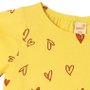 Vestido Love Amarelo Bebê